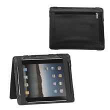 black DuraHyde flipover iPad cover